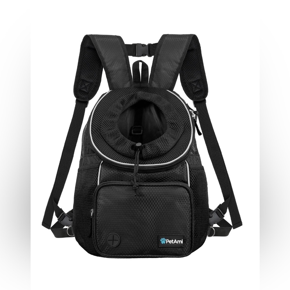 Black Front-Entry Dog Carrier Backpack - Never Used.